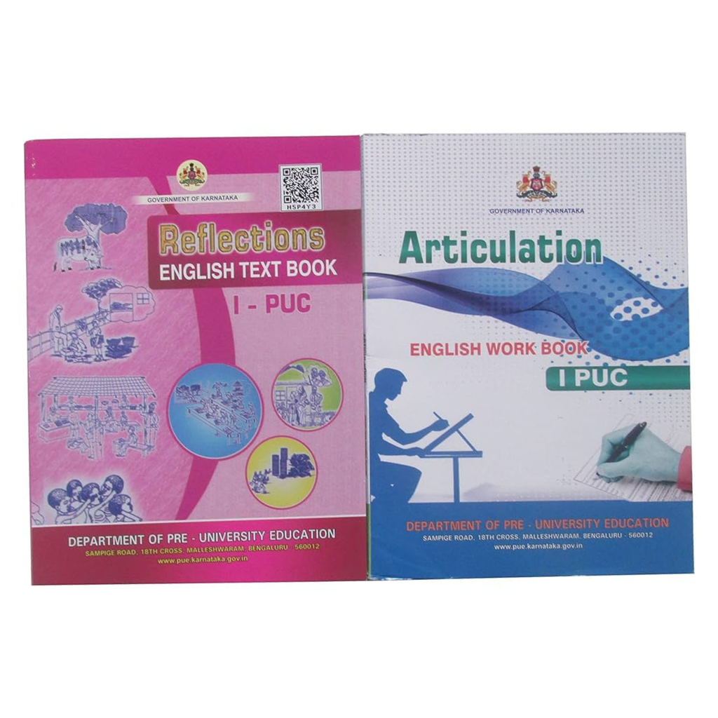 1st PUC Kannada and English Textbooks Combo