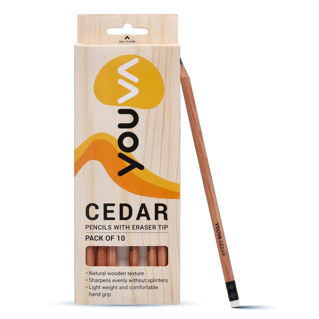 Youva Cedar Pencil (Pack of 10)